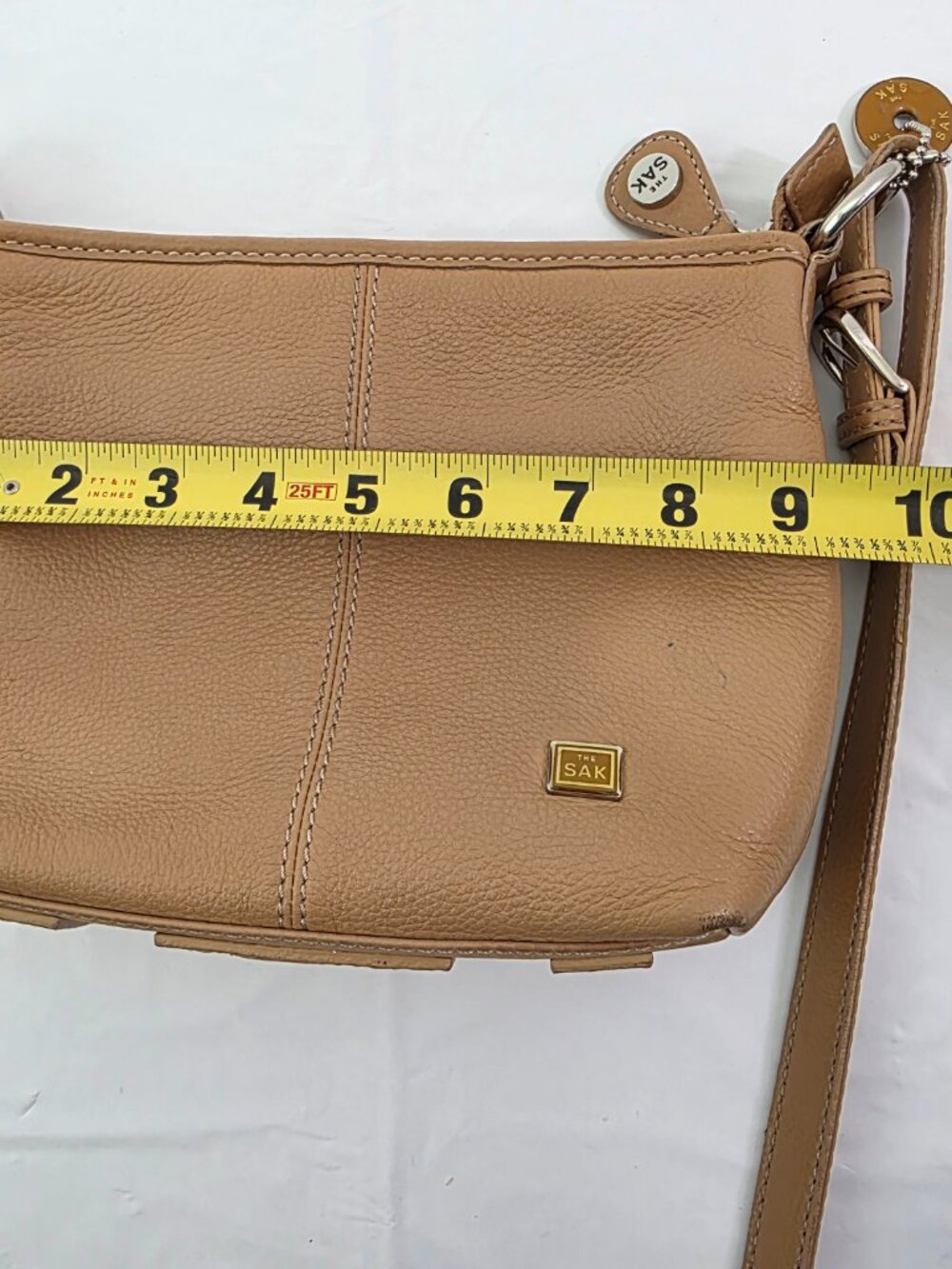 The Sak Leather Adjustable Strap Shoulder Crossbody Handbag - Picture 15 of 16